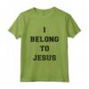 Abbigliamento da Palestra - I Belong To Jesus Christian Dad Maglietta - Regalo Religioso per Papà - Ideale per Natale o Compleanno