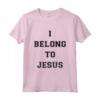 Abbigliamento da Palestra - I Belong To Jesus Christian Dad Maglietta - Regalo Religioso per Papà - Ideale per Natale o Compleanno