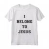 Abbigliamento da Palestra - I Belong To Jesus Christian Dad Maglietta - Regalo Religioso per Papà - Ideale per Natale o Compleanno