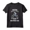 Funny Never Underestimate Mountain Biking MTB Man Quote Maglia a Manica - Vintage XC Trail Riding Tee for Enduro Racing and Downhill Freeride