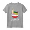 LLamen Noodles - Cibo Cinese e Giapponese Ramen Noodles LLama Maglietta - Fantastico Abbigliamento Kawaii per Uomini e Donne
