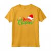 Merry Christmas - Maglietta Regalo Natale Divertente per Famiglia - Design con Cappello di Babbo Natale - Idea Regalo per lui o per lei