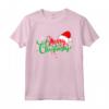 Merry Christmas - Maglietta Regalo Natale Divertente per Famiglia - Design con Cappello di Babbo Natale - Idea Regalo per lui o per lei