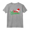 Merry Christmas - Maglietta Regalo Natale Divertente per Famiglia - Design con Cappello di Babbo Natale - Idea Regalo per lui o per lei