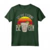 Let the Evening Be-Gin - Vintage Retro Sunset Gin Lover Drink Maglietta - Perfect Gift for Men and Women