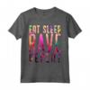 EAT SLEEP RAVE REPEAT - Maglietta Raver Tshirt Festival - Ideale per Compleanno o Natale - T-shirt Tekno Gabber Hardcore EDM