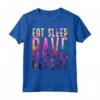 EAT SLEEP RAVE REPEAT - Maglietta Raver Tshirt Festival - Ideale per Compleanno o Natale - T-shirt Tekno Gabber Hardcore EDM
