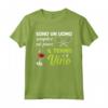 Regalo per Tennisti - Amo il Tennis e il Vino Maglietta - Ideale per Natale e Compleanno