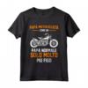 Papá Motociclista Moto Motocicletta - Maglietta per il Vero Appassionato - Ideale come Regalo per la Festa del Papà