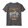 Papá Motociclista Moto Motocicletta - Maglietta per il Vero Appassionato - Ideale come Regalo per la Festa del Papà