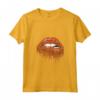 Cool Bold & Sexy Donna Rosso Labbra Vestito Grafico - Stile Canotta alla Moda - Ideale per Feste e Night Club