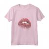Cool Bold & Sexy Donna Rosso Labbra Vestito Grafico - Stile Canotta alla Moda - Ideale per Feste e Night Club