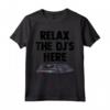 Relax The DJ's Here Shirt Kids Turntable Music Equalizer Maglietta - Cool DJ Music Apparel for Kids Who Love Music