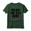 Relax The DJ's Here Shirt Kids Turntable Music Equalizer Maglietta - Cool DJ Music Apparel for Kids Who Love Music