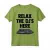 Relax The DJ's Here Shirt Kids Turntable Music Equalizer Maglietta - Cool DJ Music Apparel for Kids Who Love Music