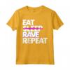 EAT SLEEP RAVE REPEAT Maglietta Raver Tshirt Festival Outfit - Ideale per Compleanno o Natale - Abbigliamento Festival Techno Acid EDM