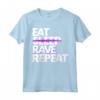 EAT SLEEP RAVE REPEAT Maglietta Raver Tshirt Festival Outfit - Ideale per Compleanno o Natale - Abbigliamento Festival Techno Acid EDM