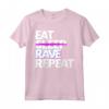 EAT SLEEP RAVE REPEAT Maglietta Raver Tshirt Festival Outfit - Ideale per Compleanno o Natale - Abbigliamento Festival Techno Acid EDM