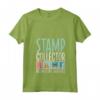 Donna Collettore di Francobolli - Maglietta Collezionista con Collo a V - Abbigliamento Tema Filatelia