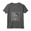 Donna Eat Sleep Collect Repeat - Raccoglitore di Francobolli Maglietta con Collo a V - Ideale per Collezionisti e Appassionati di Filatelia