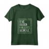 Donna Eat Sleep Collect Repeat - Raccoglitore di Francobolli Maglietta con Collo a V - Ideale per Collezionisti e Appassionati di Filatelia