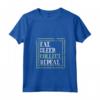 Donna Eat Sleep Collect Repeat - Raccoglitore di Francobolli Maglietta con Collo a V - Ideale per Collezionisti e Appassionati di Filatelia