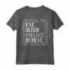 Eat Sleep Collect Repeat - Maglietta Raccoglitore di Francobolli - Ideale per Collezionisti - Acquista Abbigliamento Filatelico Online