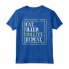 Eat Sleep Collect Repeat - Maglietta Raccoglitore di Francobolli - Ideale per Collezionisti - Acquista Abbigliamento Filatelico Online