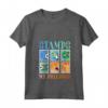 Donna Timbri My Precious Stamp Collector Maglietta con Collo a V - Abbigliamento Tematico per Collezionisti di Francobolli