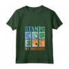 Donna Timbri My Precious Stamp Collector Maglietta con Collo a V - Abbigliamento Tematico per Collezionisti di Francobolli
