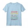 Donna Stamp Collector Tshirt - Hobby Raccolta Timbri Tee Maglietta con Collo a V - Ideale per Collezionisti di Francobolli - Acquista online