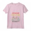 Donna Stamp Collector Tshirt - Hobby Raccolta Timbri Tee Maglietta con Collo a V - Ideale per Collezionisti di Francobolli - Acquista online