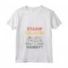 Donna Stamp Collector Tshirt - Hobby Raccolta Timbri Tee Maglietta con Collo a V - Ideale per Collezionisti di Francobolli - Acquista online