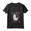 Donna Just A Girl Who Loves Alpacas - Camicia Regalo Alpaca con Collo a V - Ideale per Natale o Compleanno