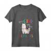 Donna Just A Girl Who Loves Alpacas - Camicia Regalo Alpaca con Collo a V - Ideale per Natale o Compleanno