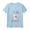 Donna Just A Girl Who Loves Alpacas - Camicia Regalo Alpaca con Collo a V - Ideale per Natale o Compleanno