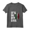 Donna Regalo Italia It's In My DNA Italian Pride Italia Maglietta con Collo a V - Ideale per gli Amanti dell'Italia e Regalo di Compleanno o Natale