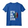 Donna Regalo Italia It's In My DNA Italian Pride Italia Maglietta con Collo a V - Ideale per gli Amanti dell'Italia e Regalo di Compleanno o Natale