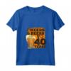 Donna Saluti e Birre ai 40 Anni - Maglietta di Compleanno con Collo a V - Regalo Divertente Cheers and Beers to 40 Years