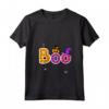 Donna Boo Halloween Costume Maglietta con Stampe Spiders, Ghosts, Pumpkin & Witch Hat - Ideale per la Notte di Halloween