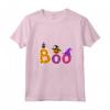Donna Boo Halloween Costume Maglietta con Stampe Spiders, Ghosts, Pumpkin & Witch Hat - Ideale per la Notte di Halloween