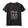 Donna Divertente OFF DUTY TEACHER Shirt - Maglietta Last Day of School per le Vacanze Estive - Ideale per Insegnanti e Studenti