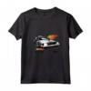 HapTiger 35th Retro Stripe DeLorean Maglietta con Collo a V - Official Apparel 20NVBF00032A-001 - Retro Style with a Modern Twist