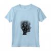 HapTiger Tree of Half Life - Maglietta con Collo a V - Design Unico albero della Vita - Leggera e Taglio Classico