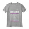 Donna Camicia di Sensibilizzazione sulla Violenza Domestica - Maglietta October Viola Uomini - Tolleranza Zero - Acquista Online per Sostenere la Lotta
