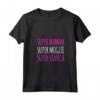 Donna Super Mamma Moglie Stanca - Maglietta Divertente con Scritte Ironiche - Regalo per Festa della Mamma o Compleanno - Marca HapTiger