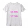 Donna Super Mamma Moglie Stanca - Maglietta Divertente con Scritte Ironiche - Regalo per Festa della Mamma o Compleanno - Marca HapTiger