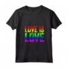 Donna Maglietta Love Is Love con Collo a V - Regalo Pride Compleanno Natale - Accessori Festa dell'Orgoglio