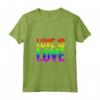 Donna Maglietta Love Is Love con Collo a V - Regalo Pride Compleanno Natale - Accessori Festa dell'Orgoglio