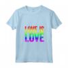 Donna Maglietta Love Is Love con Collo a V - Regalo Pride Compleanno Natale - Accessori Festa dell'Orgoglio